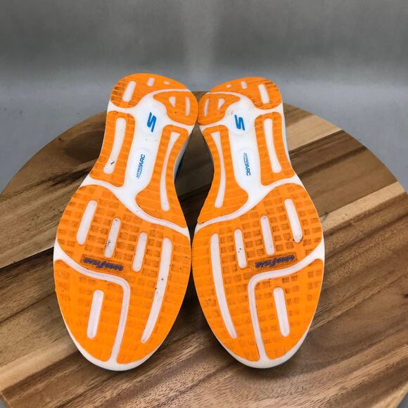 Skechers Go Run Razor Excess Running Shoes Womens 9 Blue Orange Lace Up Low Top‎ - Picture 6 of 7